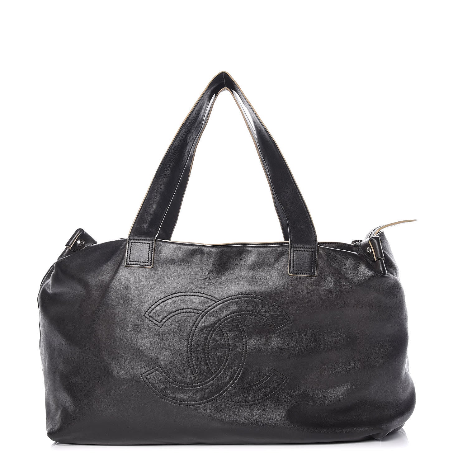Chanel Calfskin CC Duffel Bag Black 1 of 17