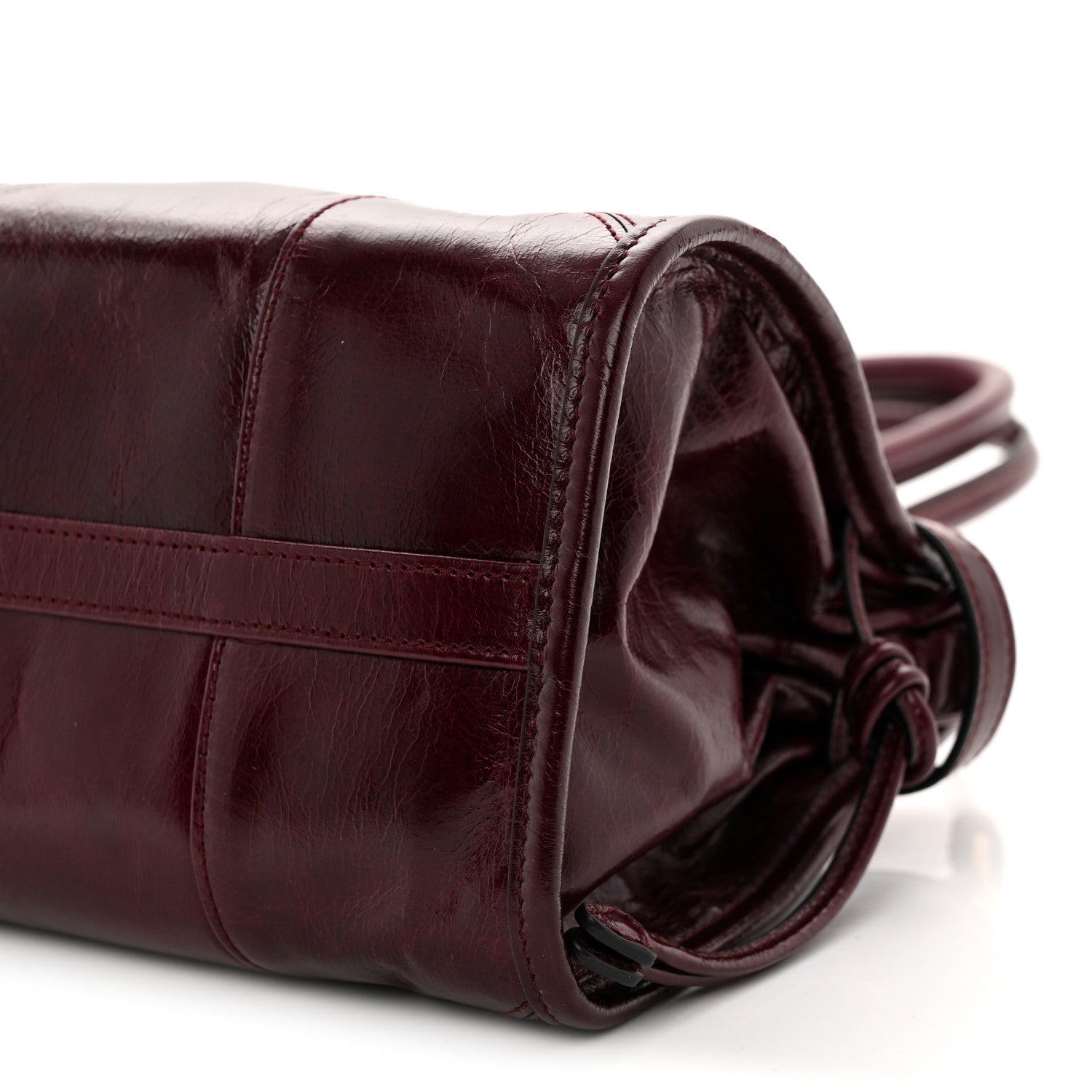 Prada Shiny Nappa Medium Bonnie Shoulder Bag Bordeaux 10 of 10