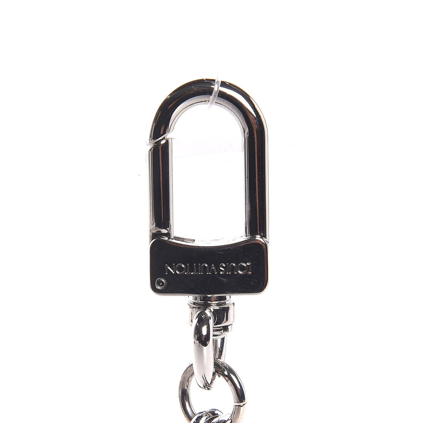 LV Facettes Bag Charm Key Holder Silver