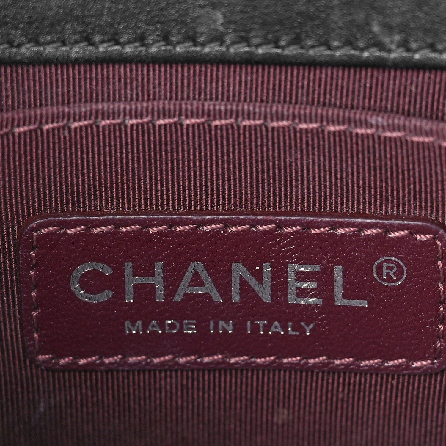 Chanel Calfskin Woven Small Boy Flap Black White 6 of 17
