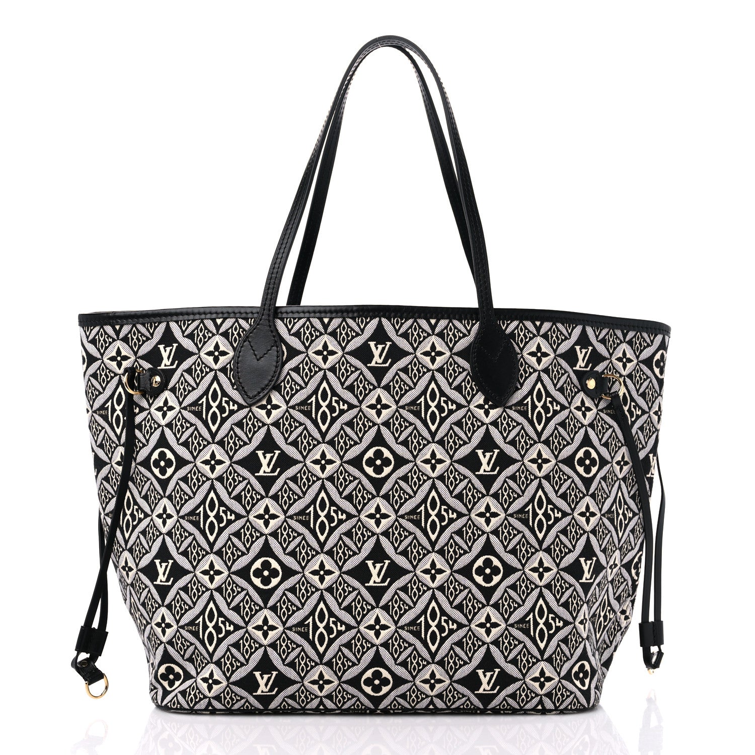 Louis Vuitton Jacquard Since 1854 Neverfull MM Grey 2 of 11
