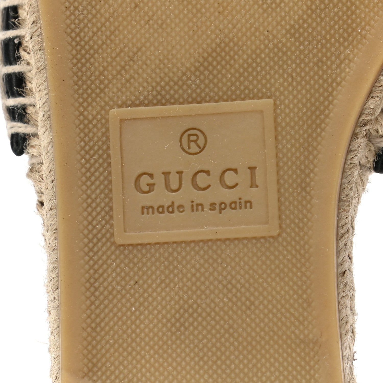 Gucci Monogram Matelasse GG Marmont Espadrille 20mm Slide Sandals 38 Beige Ebony Black 6 of 11