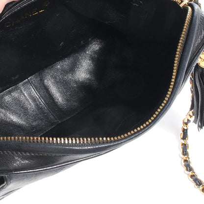 Chanel Lambskin Quilted Tassel Camera Case Black 4 of 7