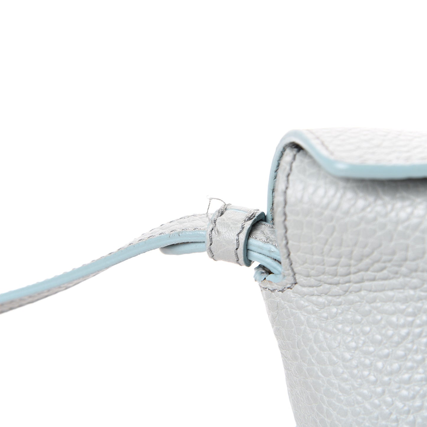 London Grainy Calfskin Small Leah Sky Blue
