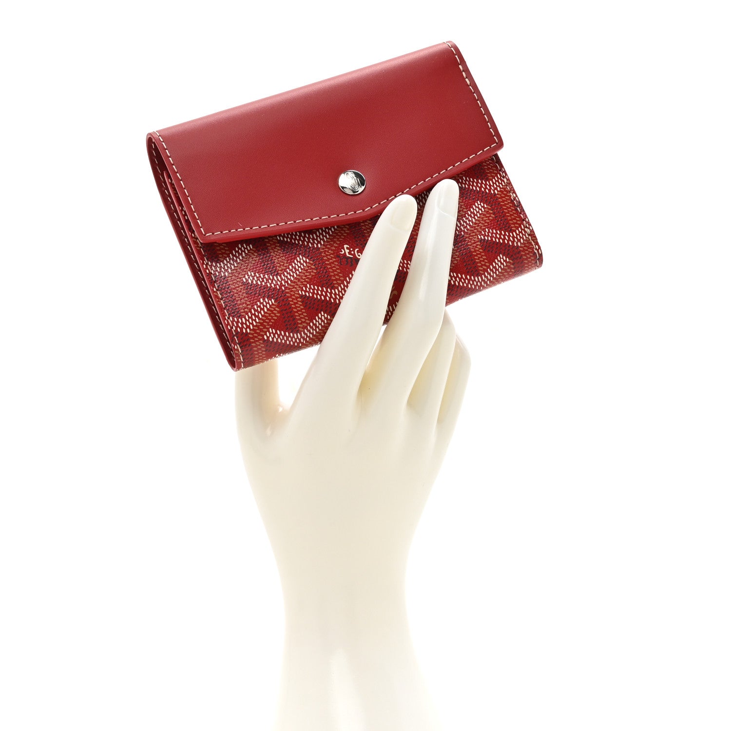 Goyard Goyardine Saint-Gabriel Compact Wallet Red 2 of 9