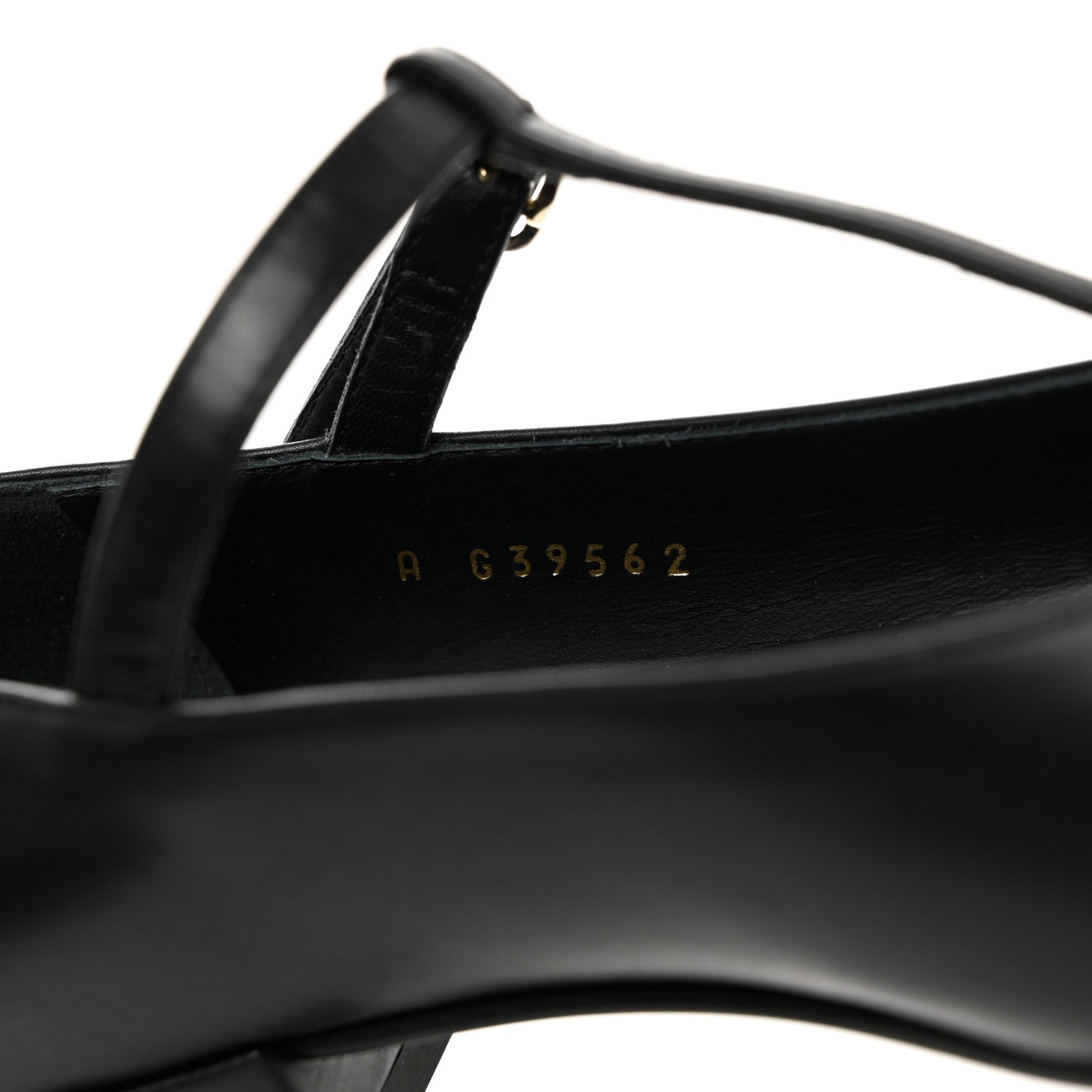 Chanel Calfskin Cap Toe T Strap CC Flats 37 Black 7 of 9