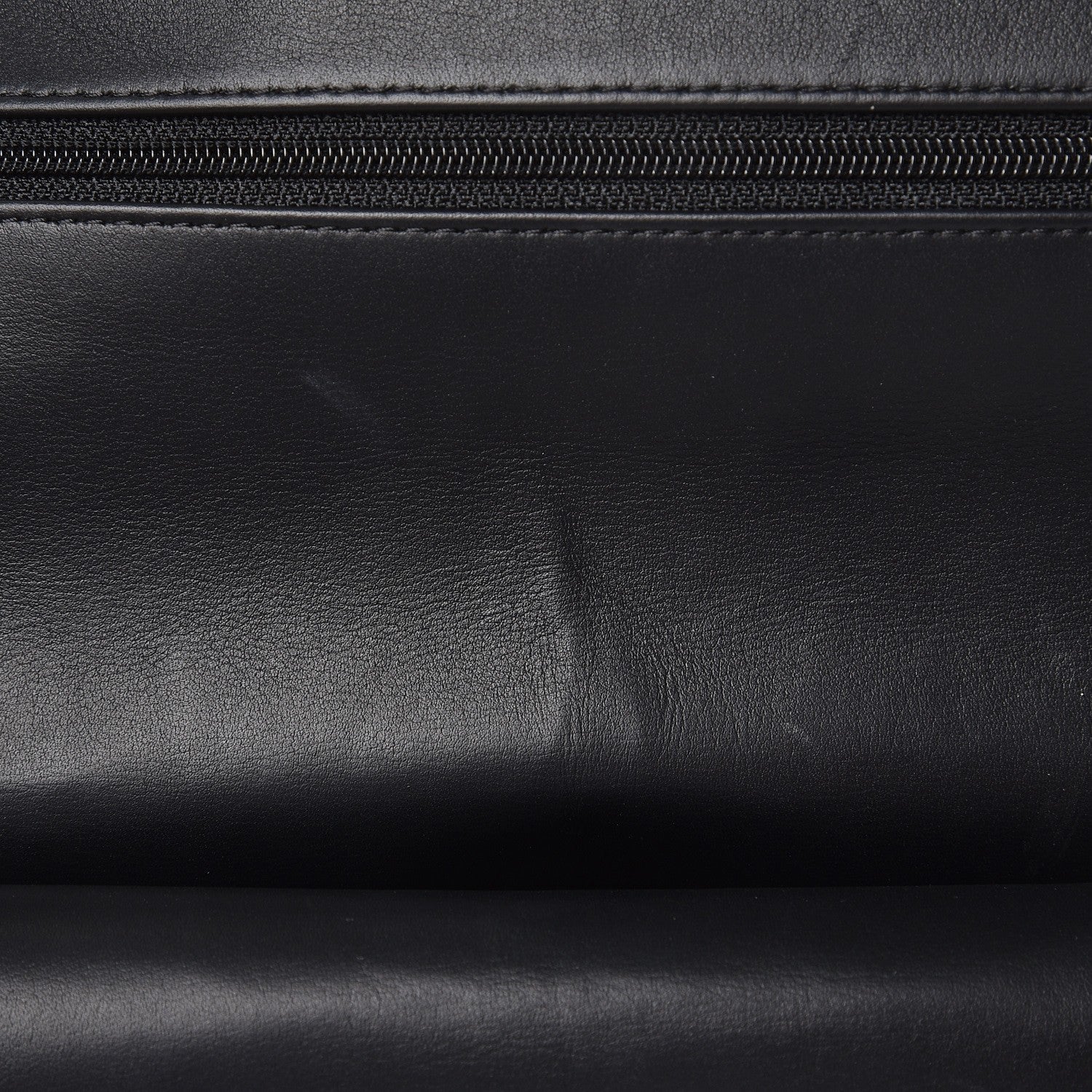 Chanel Striated Patent Quilted Medium Double Flap Black 9 of 9