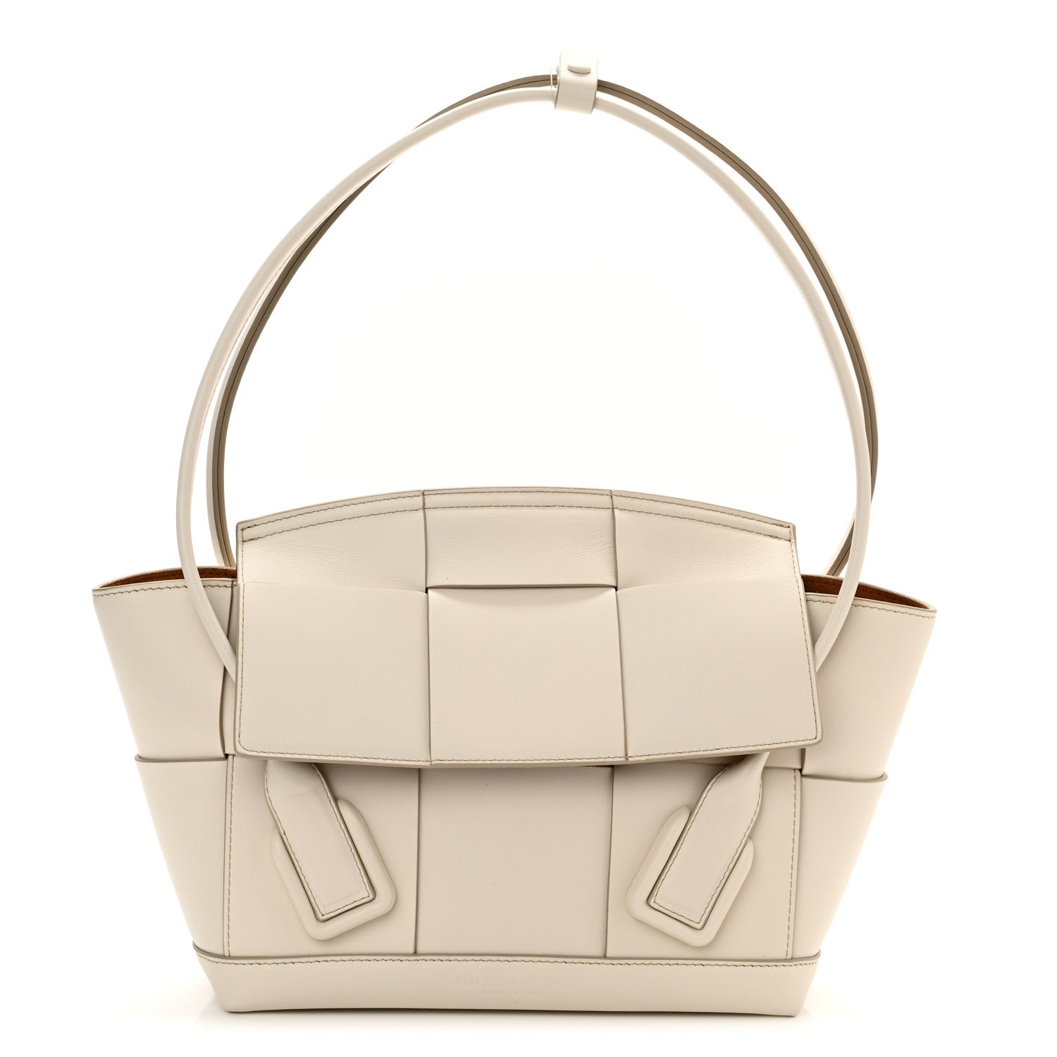 Bottega Veneta French Calfskin Maxi Intrecciato Small Arco Bianco 1 of 11