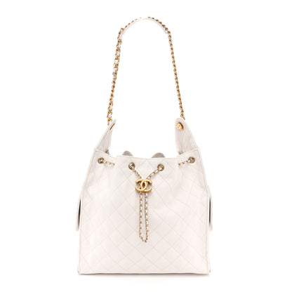 Chanel Caviar Quilted Medium Chanel 25 Handbag White 1 of 11