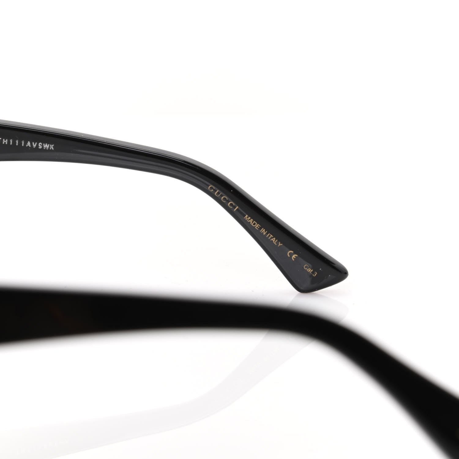 Gucci Cat Eye Sunglasses GG0164S Black 5 of 8