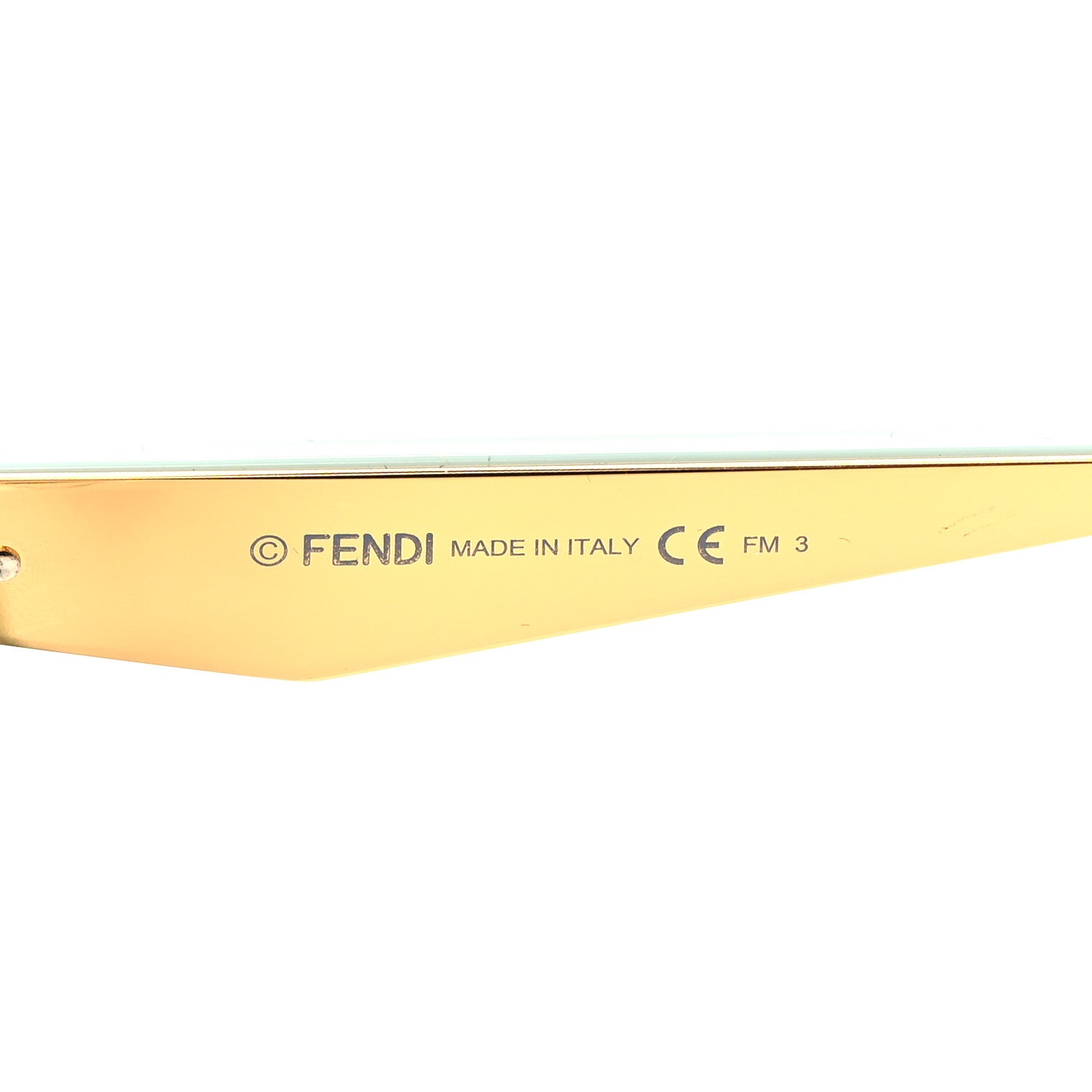 Fendi Acetate Metal Defender Sunglasses FF 0371/S Light Green 5 of 7