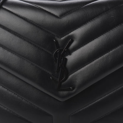 Saint Laurent Calfskin Y Quilted Monogram Medium Loulou Chain Satchel Black 9 of 9