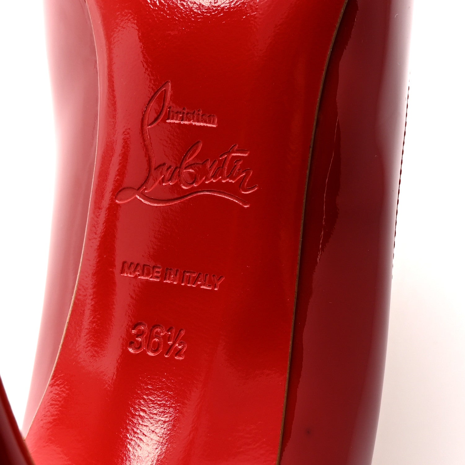 Christian Louboutin Patent Pigalle Follies 100 Pumps 36.5 Rouge De Mars 7 of 9