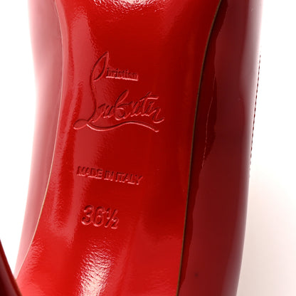 Christian Louboutin Patent Pigalle Follies 100 Pumps 36.5 Rouge De Mars 7 of 9