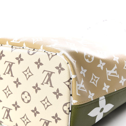 Louis Vuitton Monogram Giant Neverfull MM Kaki 8 of 11