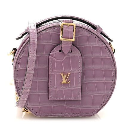Louis Vuitton Alligator Mini Boite Chapeau Purple 1 of 9