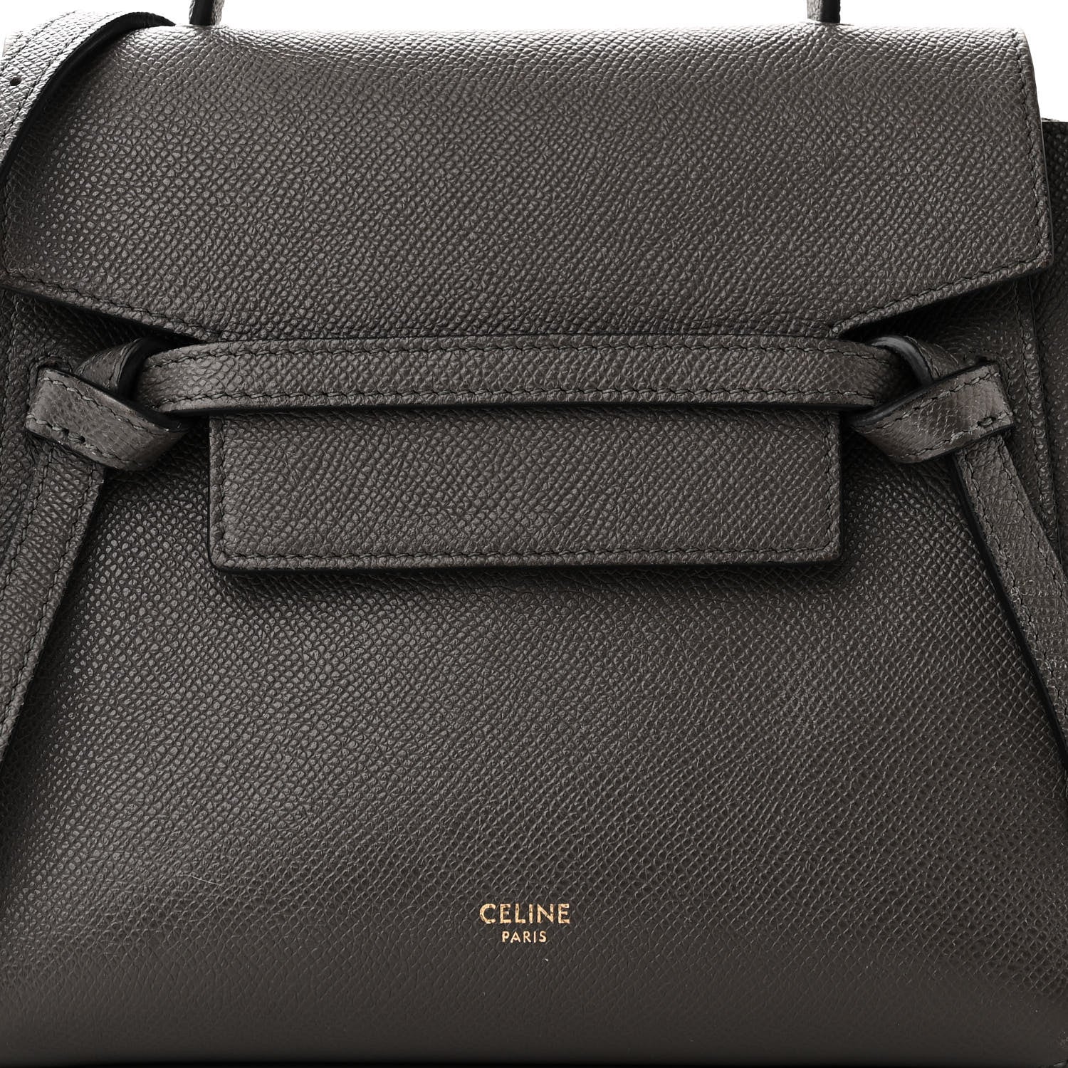 Celine Grained Calfskin Nano Belt Bag Grey 8 of 10