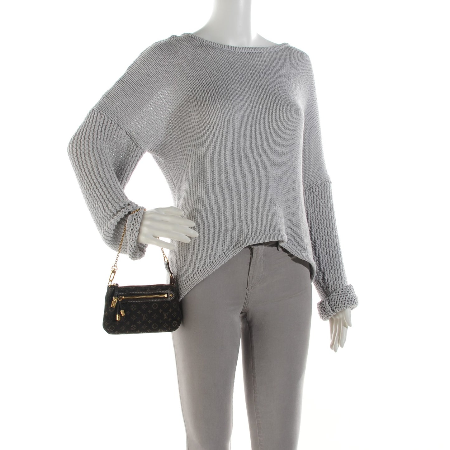 Monogram Idylle Mini Pochette Accessories Fusain