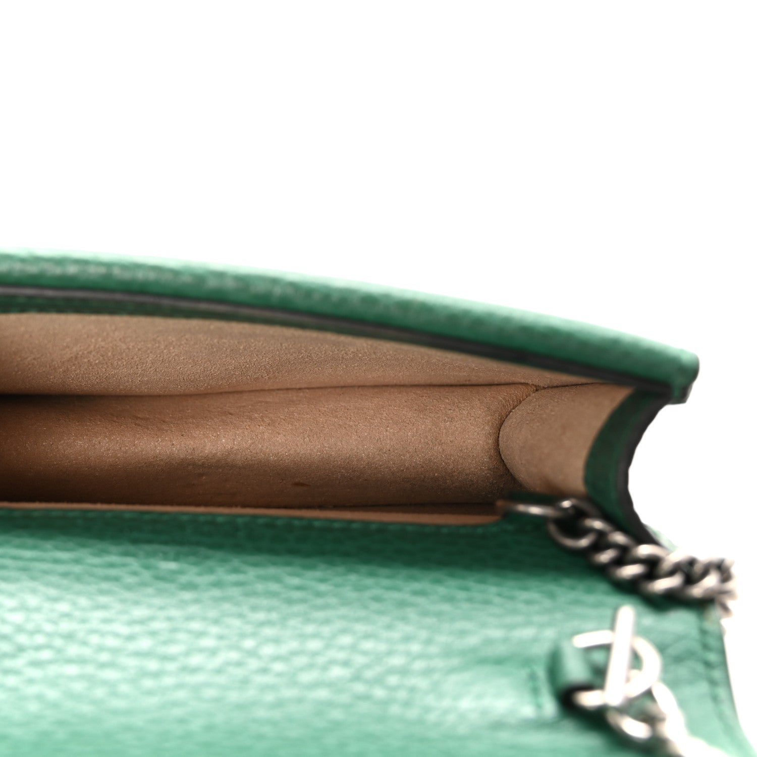 Gucci Dollar Calfskin Crystal Super Mini Dionysus Shoulder Bag Emerald 5 of 9