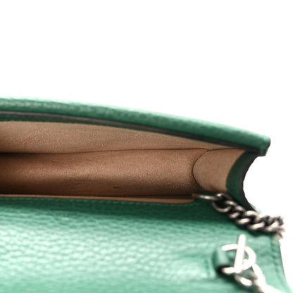 Gucci Dollar Calfskin Crystal Super Mini Dionysus Shoulder Bag Emerald 5 of 9