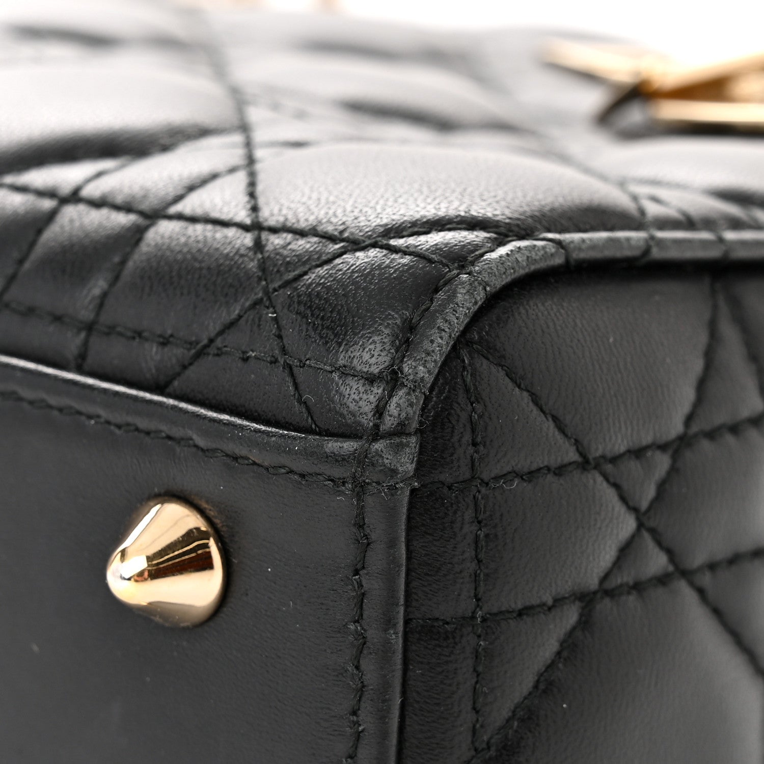 Christian Dior Lambskin Cannage Small Lucky Badges My Lady Dior Black 11 of 16