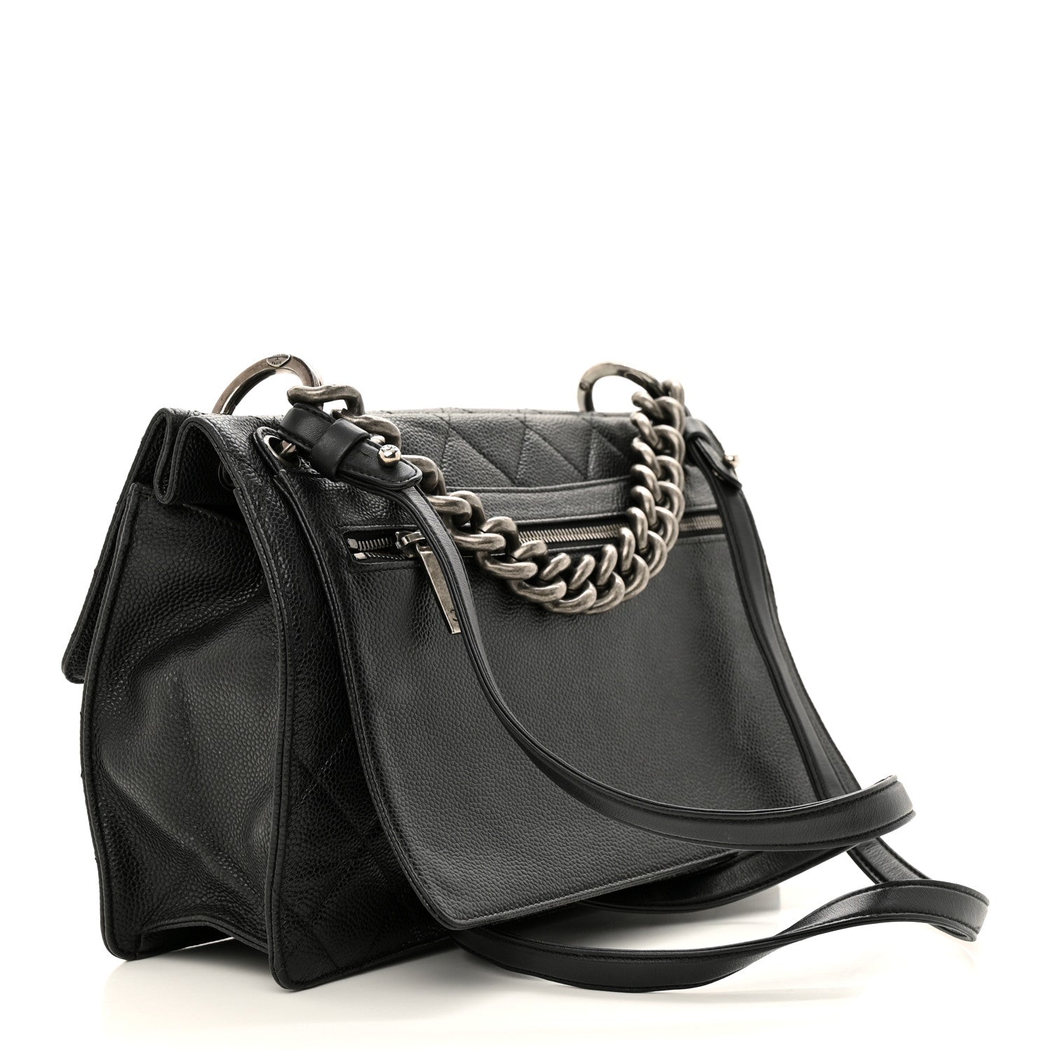Chanel Caviar Quilted Medium Retro Class Flap Black 3 of 13