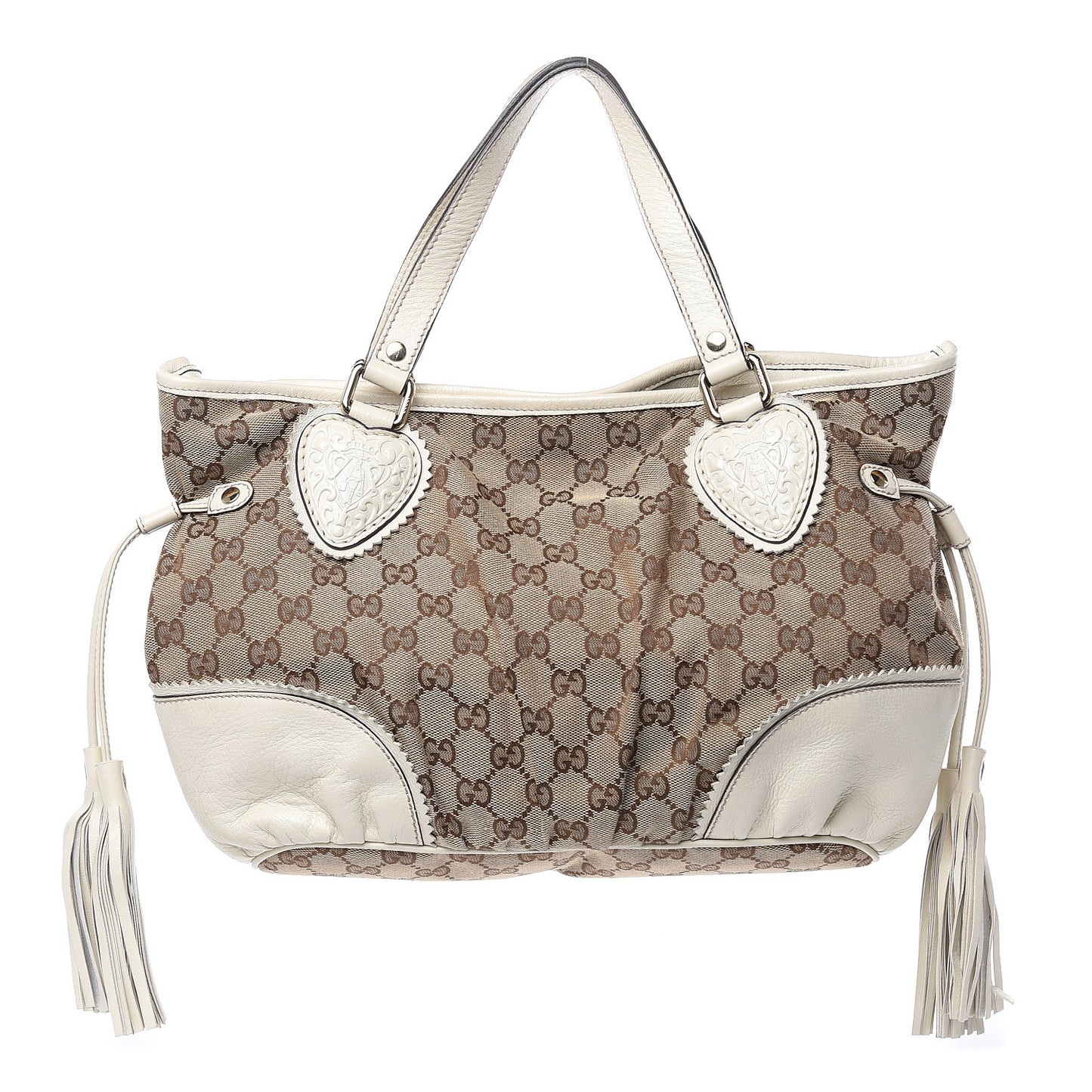 Monogram Small Tribeca Tote Off White