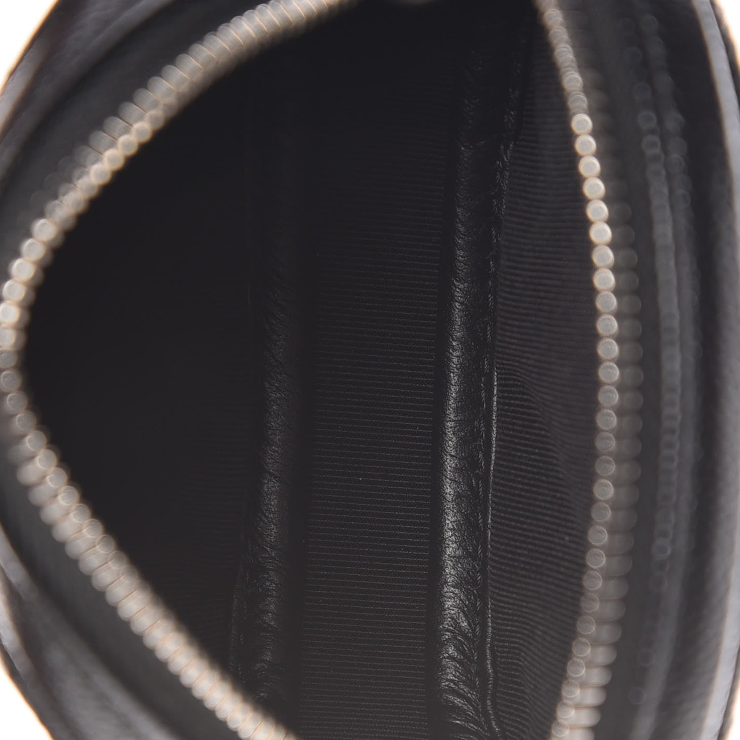 Chanel Metallic Caviar Quilted Zip Around Classic Coin Purse Black 5 of 8