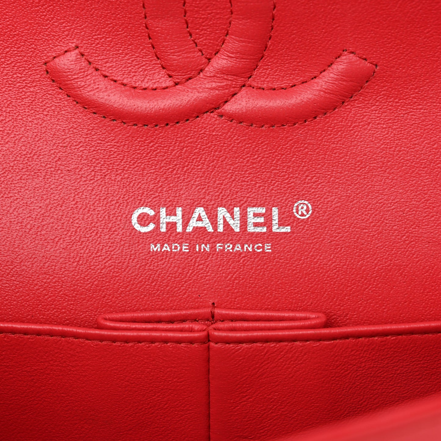 Patent Quilted Medium Double Flap Fuchsia