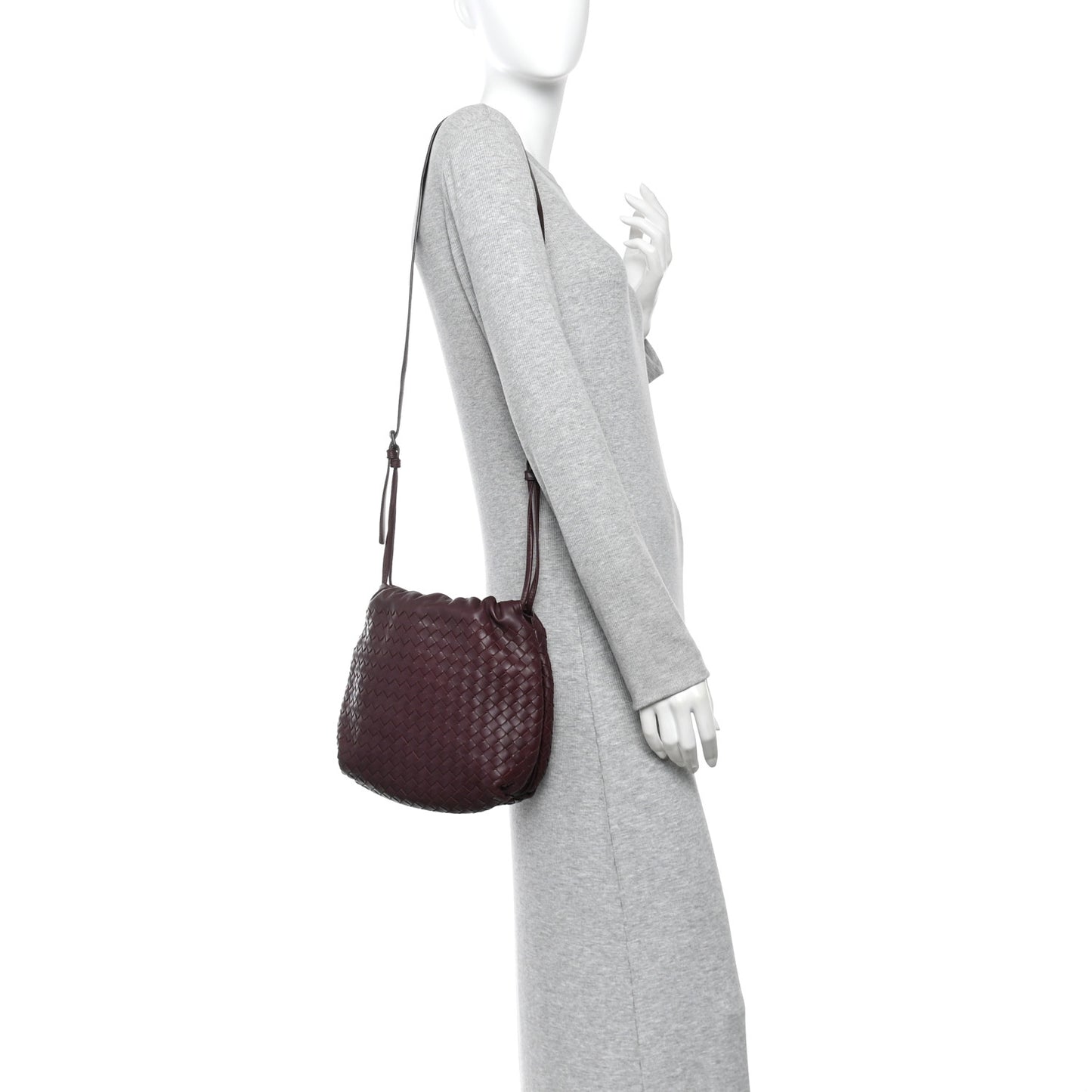 Nappa Intrecciato Drawstring Tote Opera