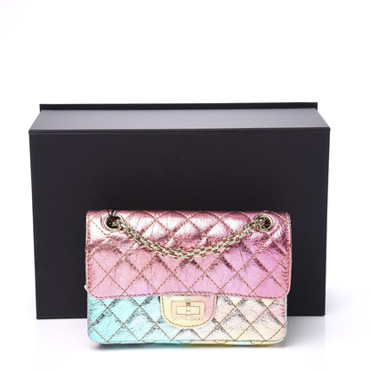 Chanel Metallic Goatskin Quilted Mini 2.55 Reissue Flap Multicolor 9 of 9