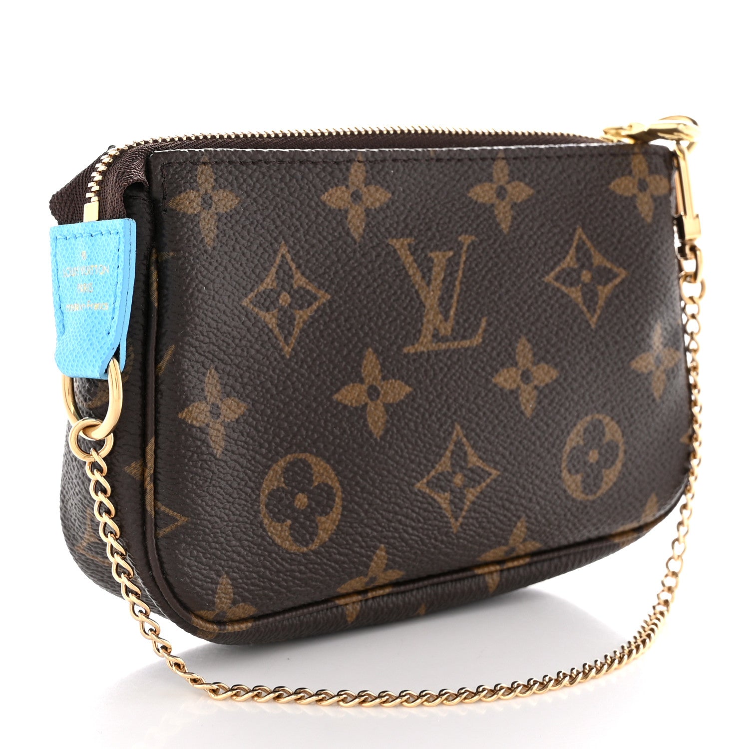 Louis Vuitton Monogram 2022 Christmas Animation Toyko Mini Pochette Accessories Blue 3 of 10