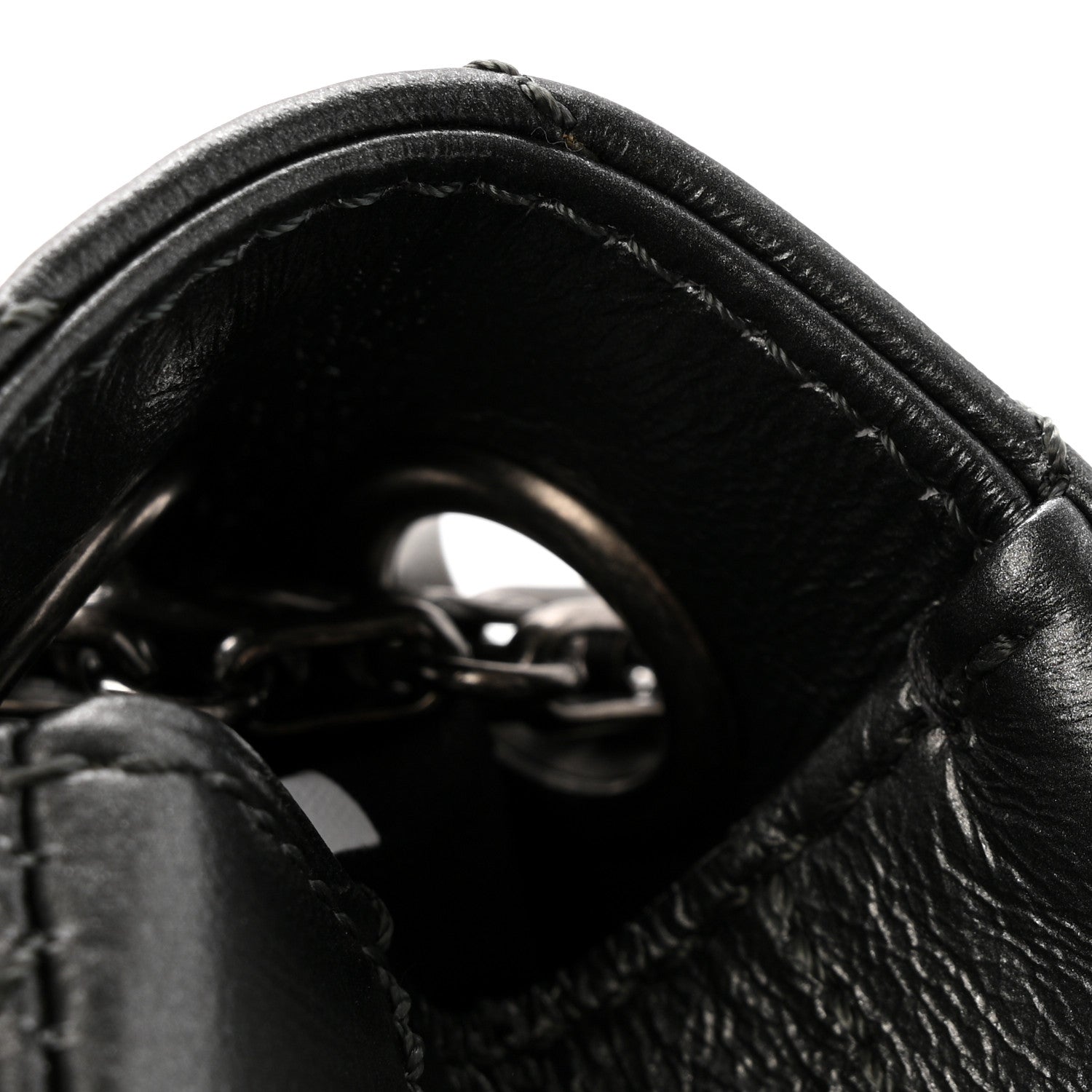Chanel Metallic Aged Calfskin Chevron Quilted 2.55 Reissue Mini Flap Grey 13 of 14