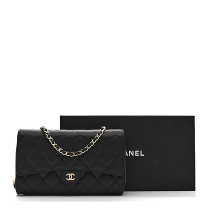 Chanel Caviar Quilted Phone Holder Wallet on Removable Chain Black 12 of 12