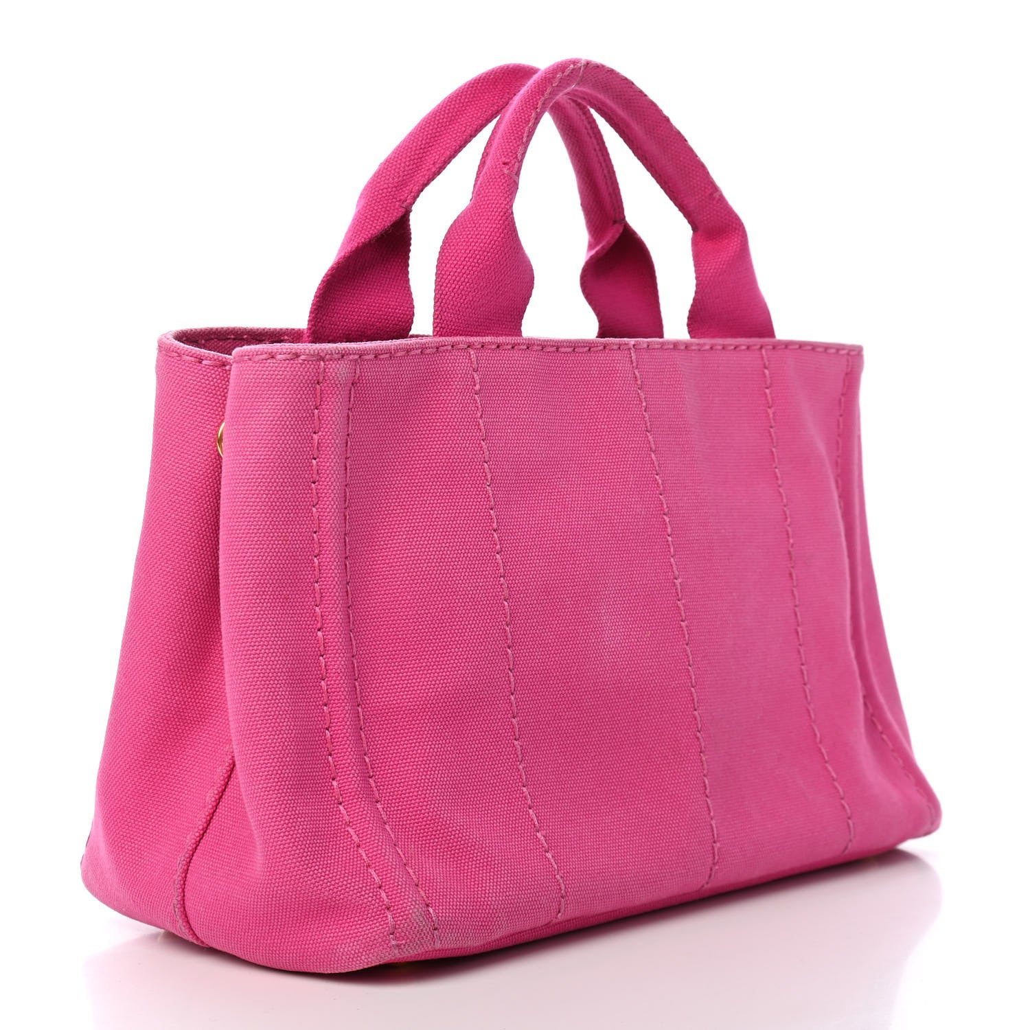 Prada Canapa Small Logo Tote Fuxia 3 of 16