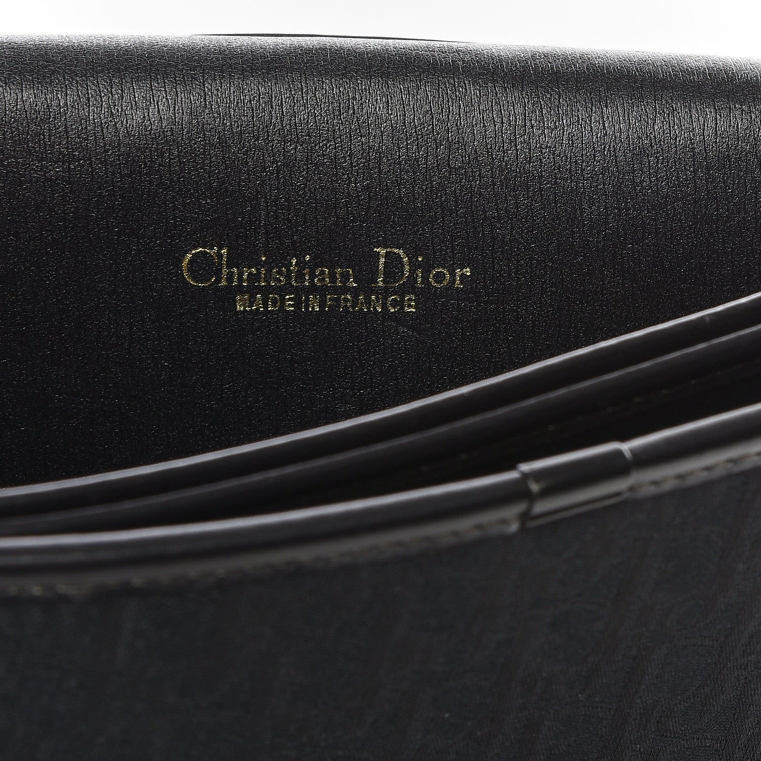 Christian Dior Monogram Chain Flap Black 8 of 9