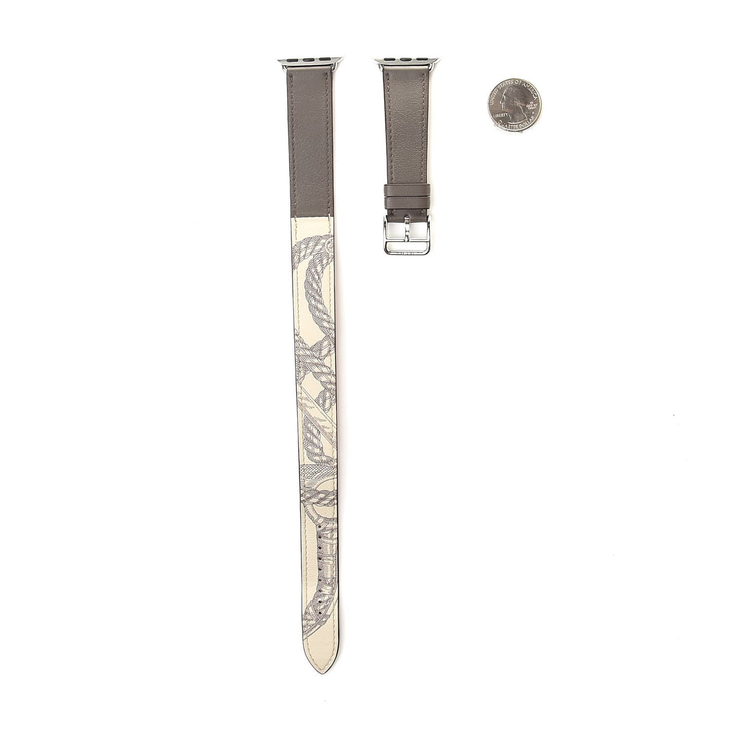Swift 40mm Apple Double Tour Watch Strap Béton Étain