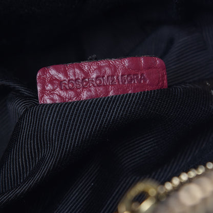 Burberry Heritage Grain Check Embossed Small Orchard Bowling Bag Dark Plum 8 of 11