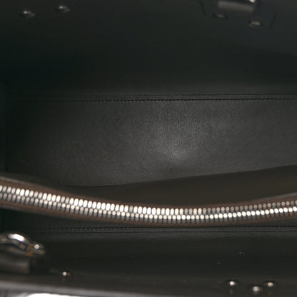 Saint Laurent SAINT LAURENT Calfskin Crocodile Embossed Small Sac De Jour Brown 5 of 9