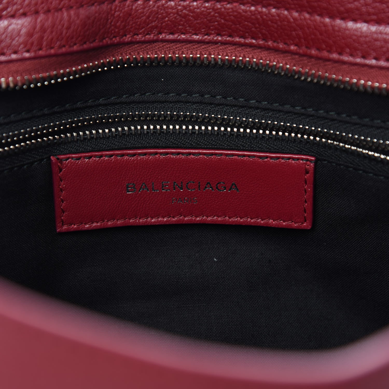 Balenciaga Chevre Silver Metallic Edge Hardware City Rouge Lie De Vin 8 of 10