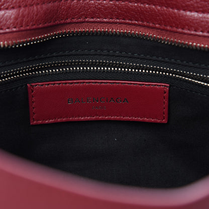 Balenciaga Chevre Silver Metallic Edge Hardware City Rouge Lie De Vin 8 of 10