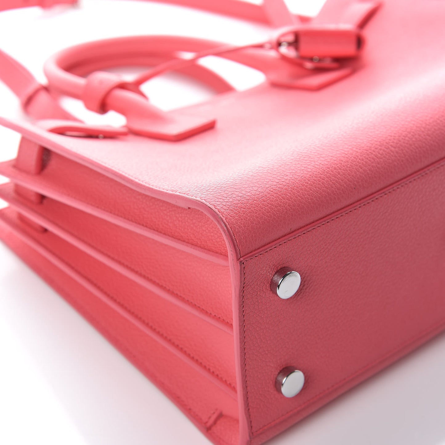 Grained Calfskin Baby Sac De Jour Rose Clair