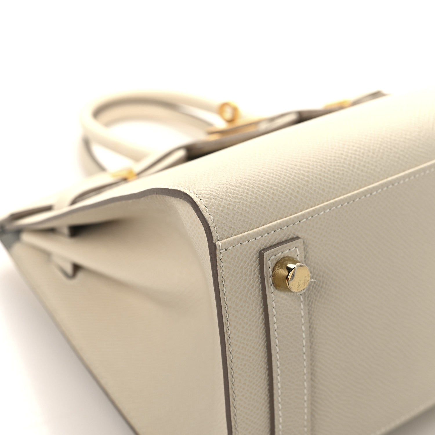 Hermes Epsom Horseshoe Birkin Sellier 25 Craie Gris Tourterelle 9 of 13