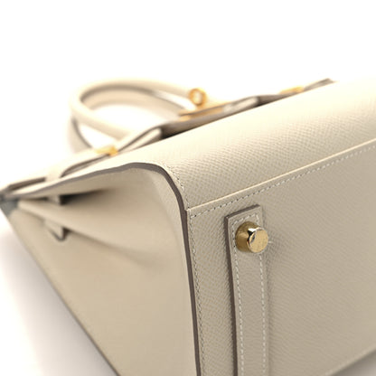 Hermes Epsom Horseshoe Birkin Sellier 25 Craie Gris Tourterelle 9 of 13