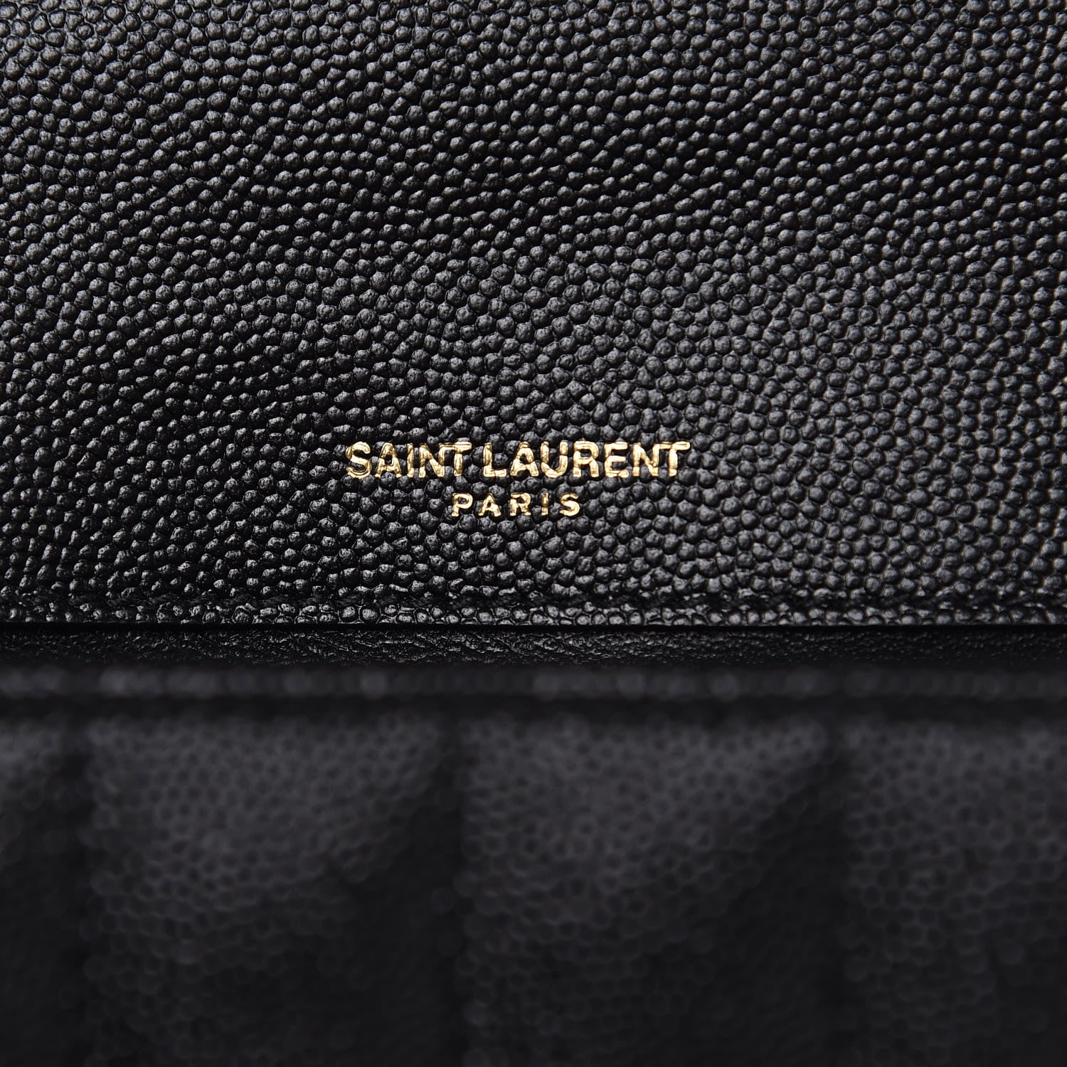 Saint Laurent Grain De Poudre Matelasse Monogram Medium Vicky Chain Bag Black 6 of 9