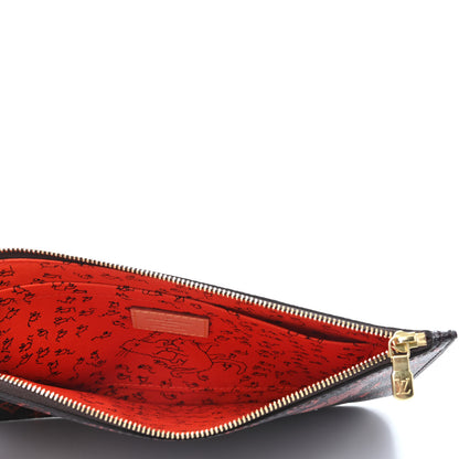 Louis Vuitton Catogram Neverfull MM GM Pochette Marron 5 of 7