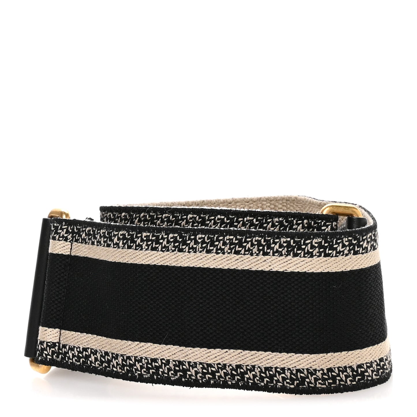 Canvas Embroidered Shoulder Strap Blue