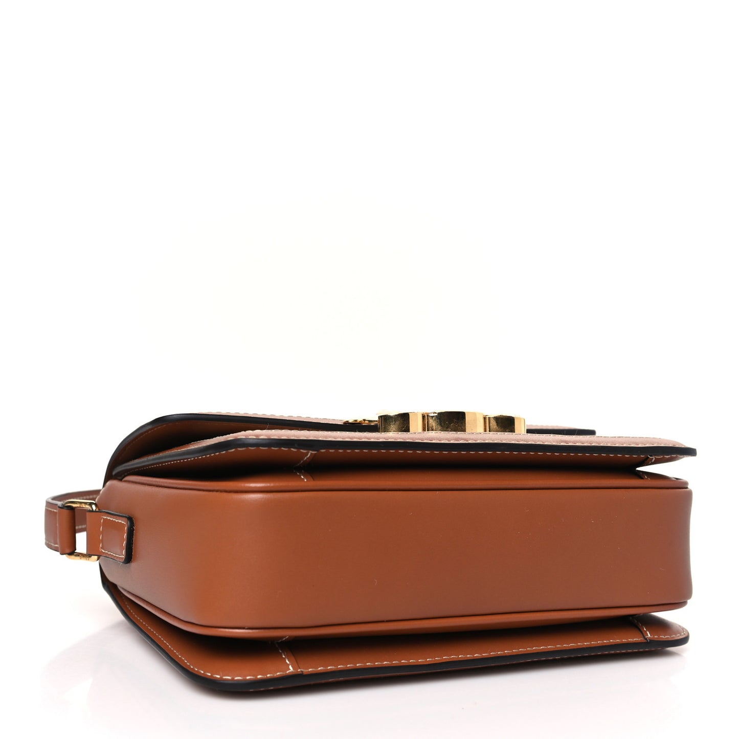 Embroidered Raffia Natural Calfskin Teen Triomphe Natural Tan