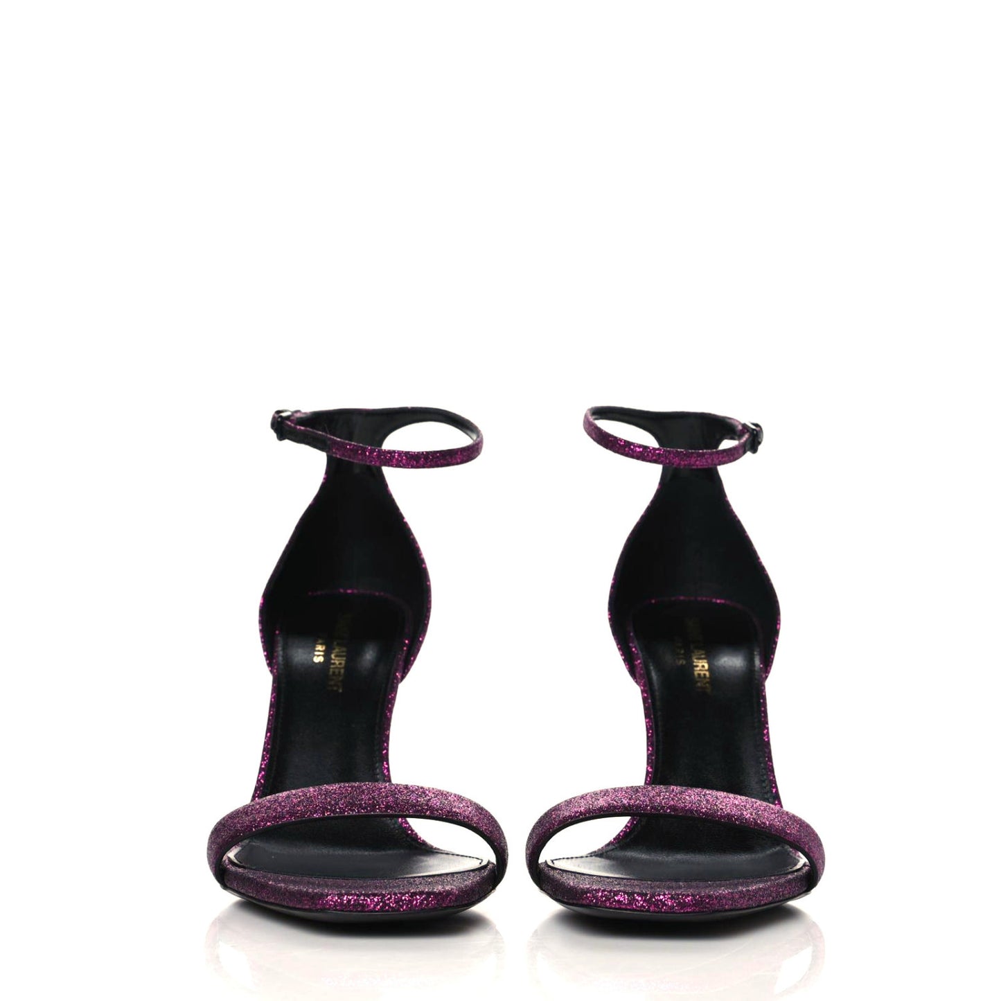 Glitter Amber 85 Ankle Strap Sandals 39 Fuchsia