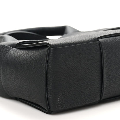 Bottega Veneta Grained Calfskin Maxi Intrecciato Mini Arco Tote Black 9 of 10